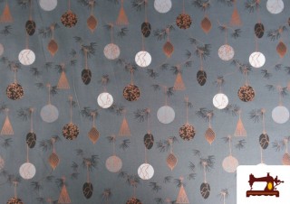 Comprar Tela de Algodón Ornamentos Navideños