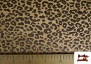 Comprar Punto de Terciopelo Animal Print Leopardo color Beige