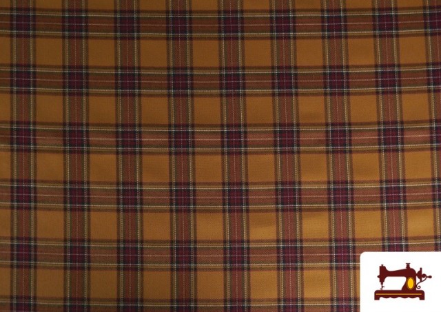 Comprar Tela de Tartan de Cuadros Caqui y Mostaza color Mostaza