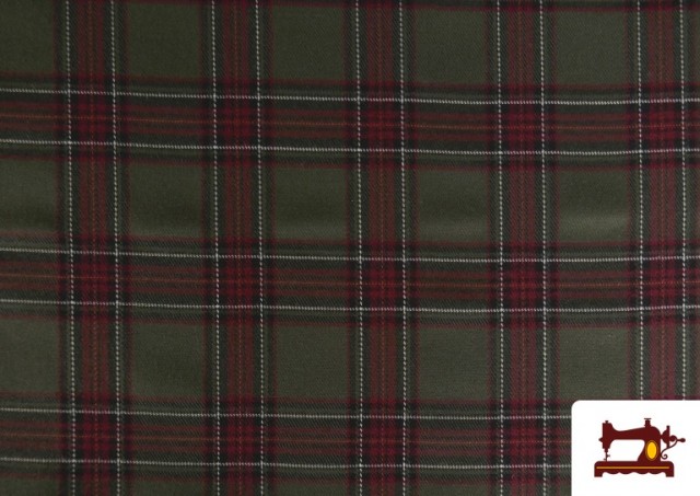 Comprar Tela de Tartan de Cuadros Caqui y Mostaza color Caqui