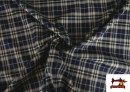 Comprar online Tela de Tartan de Cuadros Azul Marino