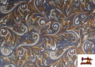 Venta de Tela de Punto Roma Estampado Multicolor