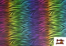 Venta de Tela de Punto de Seda Estampado Animal Multicolor - Pieza 25 Metros