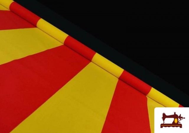 Comprar Tela Bandera Catalana, Senyera 150 cm Ancho - Rollo 25 Metros