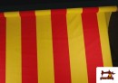 Tela Bandera Catalana, Senyera 150 cm Ancho - Rollo 25 Metros