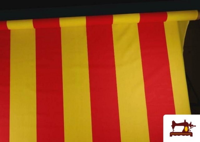 Tela Bandera Catalana, Senyera 150 cm Ancho - Rollo 15 Metros