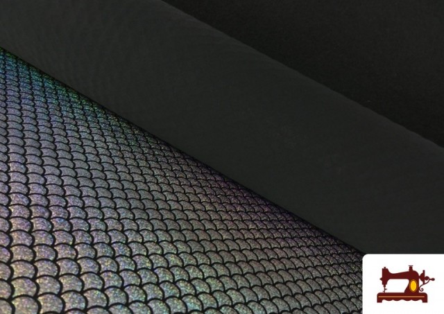 Comprar Tela de Lycra Escamas de Pez Holográficas - Pieza de 25 Metros color Gris
