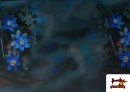 Venta online de Tela de Neopreno Floral Azul