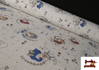 Tela de Loneta Infantil Bailarinas 140 cms