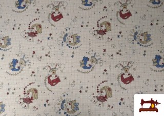 Comprar Tela de Loneta Infantil Bailarinas 140 cms