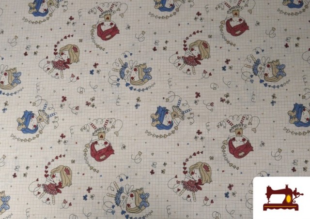 Comprar Tela de Loneta Infantil Bailarinas 140 cms