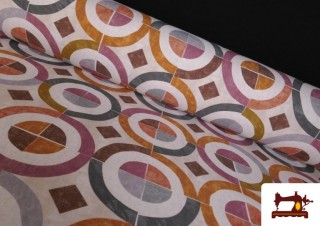 Loneta Estampada de Círculos