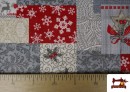 Comprar online Tela de Decoración de Navidad Ancho 140cm color Gris