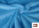 Tela de Pelo Corto Suave de Colores color Azul turquesa