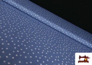 Venta de Tela de Algodón Estrellas Pequeñas de Colores color Azul