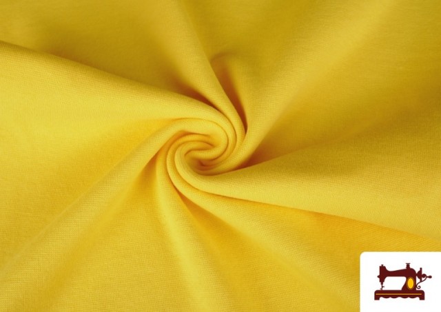 Venta online de Tela de Puño Canalé en varios Colores color Amarillo