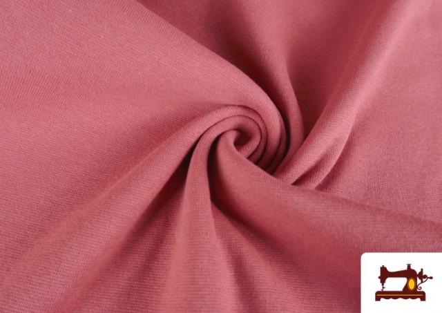 Comprar online Tela de Puño Canalé en varios Colores color Rosa matices