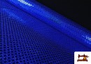 Venta online de Tela de Lentejuelas Holograma Rombos Brillantes color Azulón