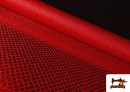 Comprar Tela de Lentejuelas Holograma Rombos Brillantes color Rojo