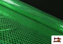 Venta online de Tela de Lentejuelas Holograma Rombos Brillantes color Verde
