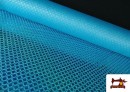 Venta online de Tela de Lentejuelas Holograma Rombos Brillantes color Azul turquesa