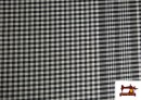Comprar online Tela de Cuadros Pañuelo de Fardo Color Negro 280 cm