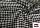 Tela de Cuadros Pañuelo de Fardo Color Negro 280 cm