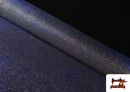 Tela de Raso de punto Con Textura y Purpurina color Azul Marino