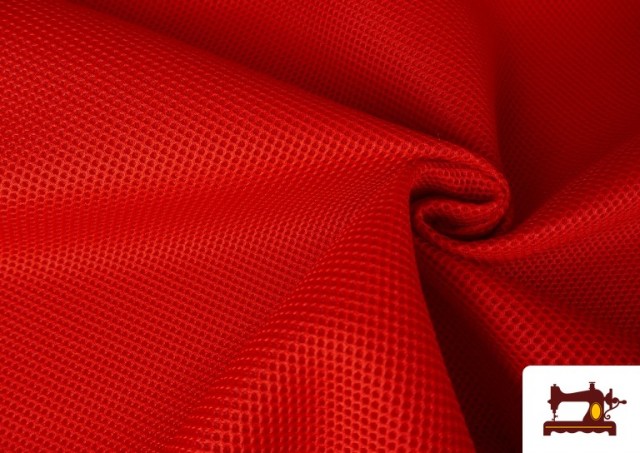 Tela de Malla 3D Mesh para Mochilas Bolsos y Decoración color Rojo