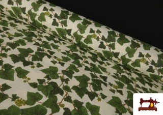 Tela de Loneta Estampado Hiedra