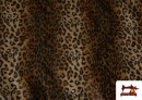 Comprar online Tela de Leopardo para Disfraces y para Tapizar color Marrón