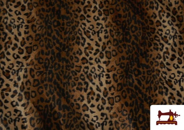 Comprar online Tela de Leopardo para Disfraces y para Tapizar color Marrón