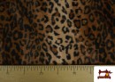Tela de Leopardo para Disfraces y para Tapizar color Marrón