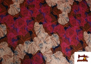 Comprar Tela de Punto de Viscosa Pétalos