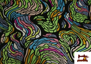 Comprar Tela de Punto de Viscosa Multicolor