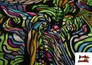 Venta online de Tela de Punto de Viscosa Multicolor