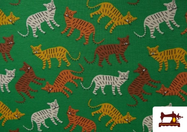 Venta de Tela de Punto de Camiseta Infantil Tigres