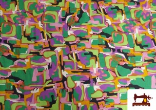 Venta de Tela de Crepe Multicolor