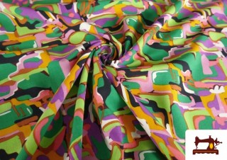 Tela de Crepe Multicolor