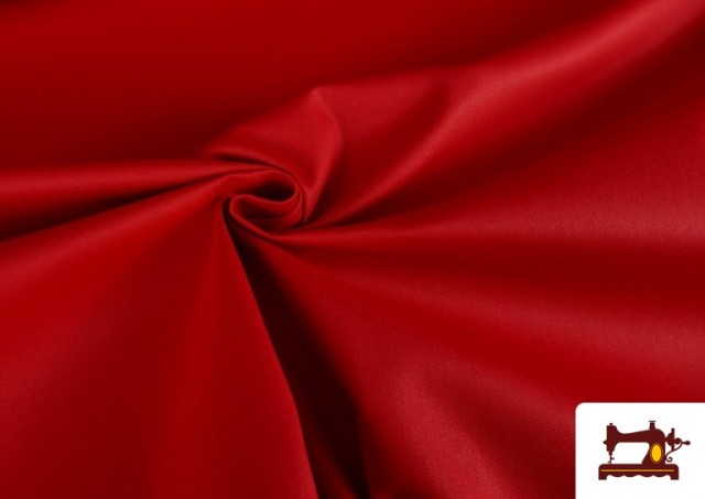 Tela de Sarga de Algodón 100% para Gabardinas color Rojo