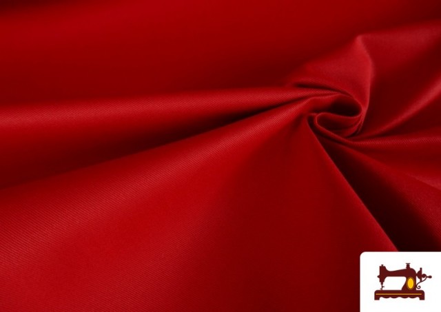 Tela de Sarga de Algodón 100% para Gabardinas color Rojo