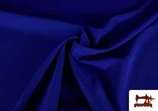 Tela de Crepe de Colores Bielástico color Azulón