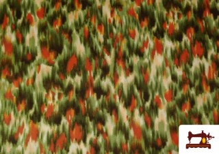 Tela de Viscosa Estampada Verde