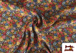 Venta online de Tela de Viscosa Flores Multicolor
