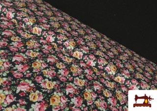 Comprar Tela de Popelín Estampado Rosas Clásicas