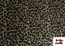 Venta de Tela de Loneta de Algodón Leopardo 140cm color Caqui