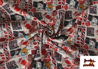 Venta online de Tela de Algodón Dibujos Anime