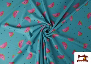 Venta online de Tela de Licra de Bañador con Sandías Venta online de Tela de Licra de Bañador con Sandías