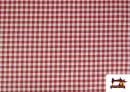 Comprar Tela de Mantelería de Cuadros Vichy Rojos 1cm