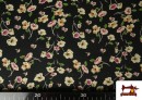 Venta de Tela de Crepe Estampado Floral